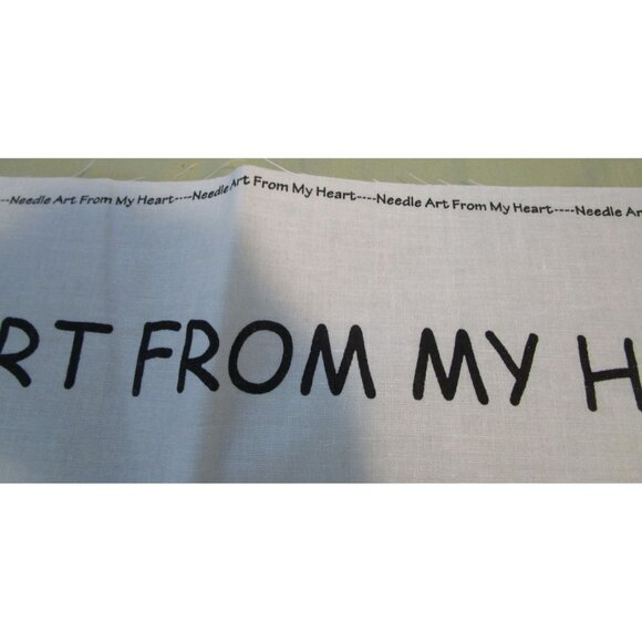 Vintage Country Needle Art From My Heart Sewing Vest Panel Kit Uncut Leslie Bec - Picture 3 of 9